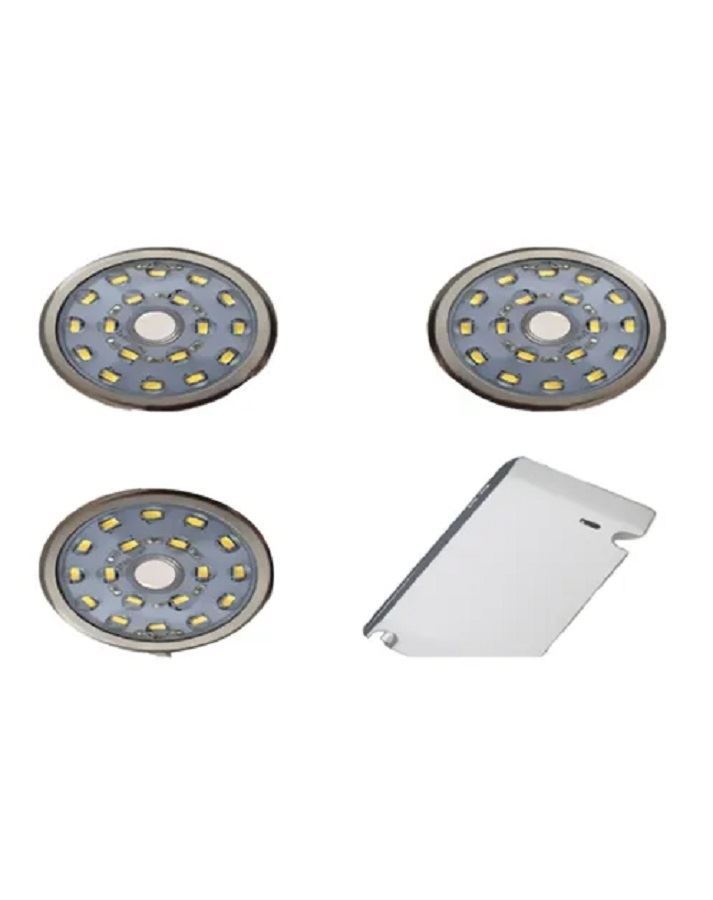 چراغ LED زیر کابینتی سری 15 سه تایی گرد فانتونی FANTONI مدل (S.A) N133 1*Q0