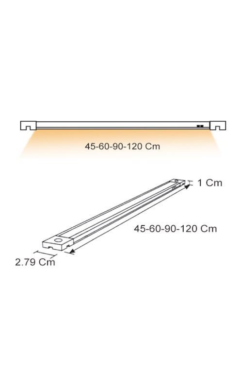 چراغ LED سنسور دار 5/8 وات داخل کمد 60 فانتونی N052 