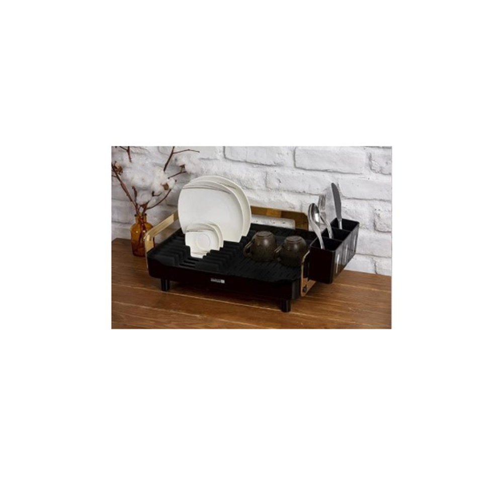 جا ظرفی یک طبقه مشکی طلا کنتراست CONTRAST H41*1