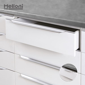 دستگیره کابینتی دو پیچ تاپ ساید سایز 15 ملونی مدل ونیزیا کروم کد 7017 