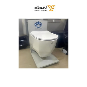 توالت فرنگی وال هنگ مدل سونیا 52 سفید ساده درجه یک مروارید  مریم4*12