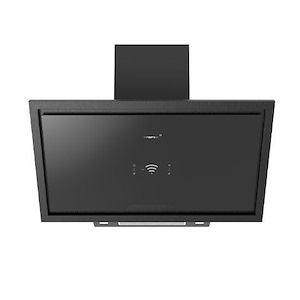 هود 90 سانت مشکی شیشه شیبدار موتور فلز رابیتس RABITS مدل RH-112 12*F8
