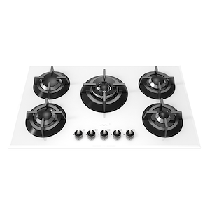 اجاق گاز 90 سانت شیشه سفید رابیتس RABITS مدل RG-551W 12*A10