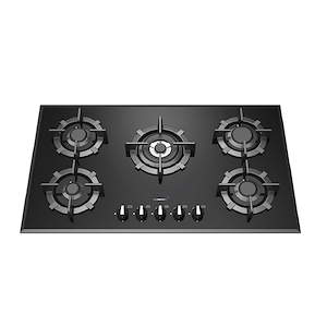 اجاق گاز 90 سانت شیشه مشکی رابیتس RABITS مدل RG-565 12*A14
