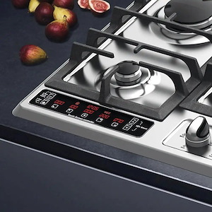 اجاق گاز 5 شعله استیل دیجیتال مدل S520DN آلتون ALTON فرشته9*12