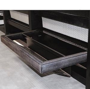 جا کفشی ریلی داخل کمد مخمل مشکی فانتونی FANTONI مدل (S.A) J323 