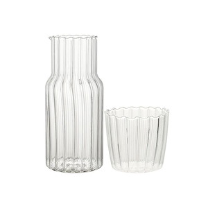 ست شیشه ای پارچ و لیوان داخل شیار دار  1*GH02/2