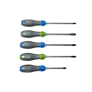 ست پیچ گوشتی 5 عددی ضربه ای کراسمن CRASMAN مدل CR-149S2 CRASMAN CR-149S2 5-Piece Impact Screwdriver Set – S2 Steel Blades
