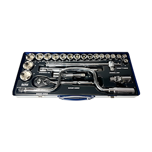 جعبه بکس 1/2 اینچ 6 پر 24 عددی سفید مستر مدل BM424-6P-D 