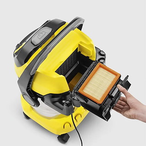 جارو برقی صنعتی چند منظوره کد WD 5 بهمراه کلیه متعلقات مربوطه کارچر (کرشر) KARCHER 