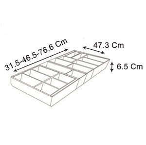 جای قاشق و چنگال استیل سایز 45 س.م فانتونی FANTONI مدل (S.A) O-031 