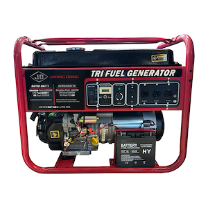 ژنراتور برق تک فاز بنزینی-گازی-سه گانه با پورت ATS و ریموت استارت GIANG DONG مدل JD10000THEB-LPG-NG 