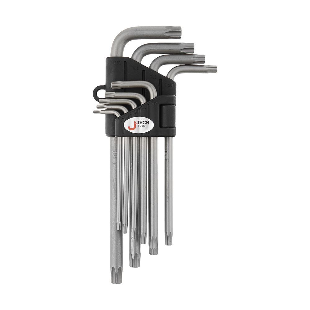 ست آچار آلن 9 عددی ستاره ای بزرگ کد SWS-9 جی تک JTECH 1*L42