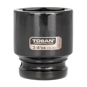 بکس تکی 3/4 اینچ کوتاه 6 پر مشکی سایز 55 توسن TOSAN