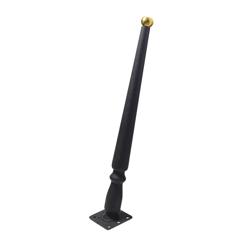 پایه میز خراطی تک زاویه مشکی 40 سانتی 1*R20