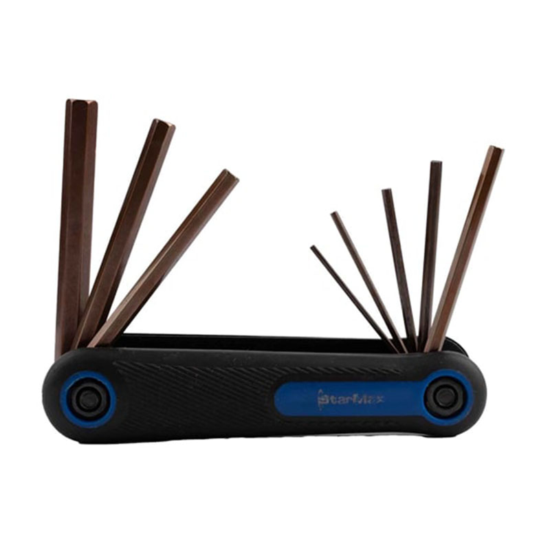 ست آچار آلن شش گوش مشتی 8 عددی مدل  SHK-18SS08HB-10 S2 استارمکس STARMAX 