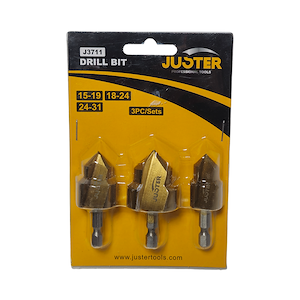 کیت 3 عددی مته دوپله لوله پی وی سی کد 3711 جاستر JUSTER