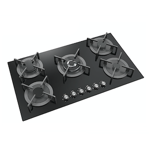 اجاق گاز 5 شعله شیشه ای کد 674 رپال REPAL