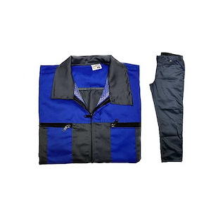 لباس کار دو تکه آبی طوسی سایز (S.A) XL