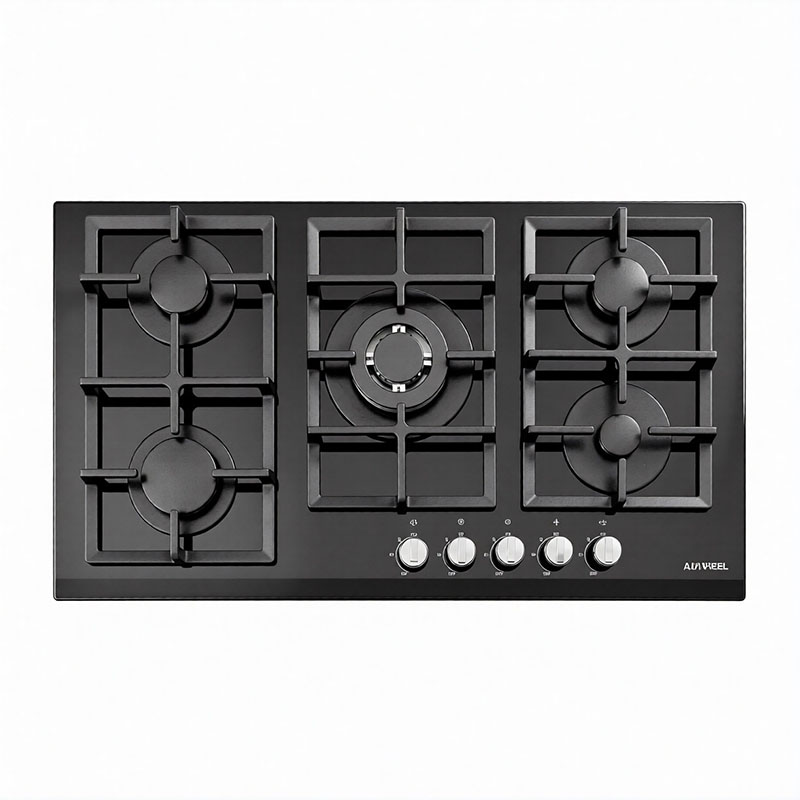 اجاق گاز 5 شعله شیشه ای مدل G543 ایلیا استیل ILIA STEEL 