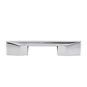 دستگیره کابینتی دو پیچ کروم براق سایز 128-96 کد 50 برونتیل BRONTEEL 