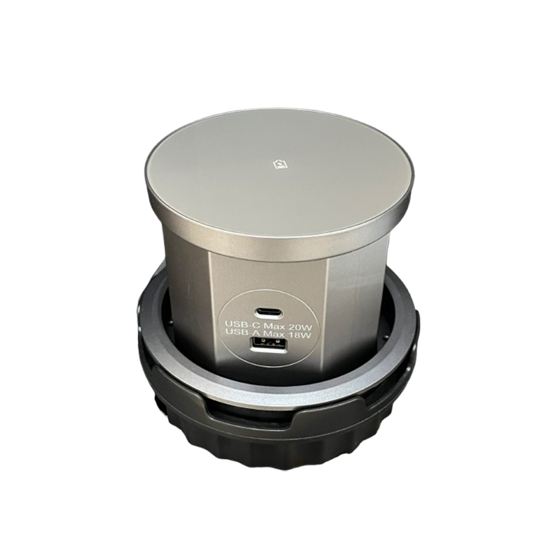 پریز با پورت USB و پورت TYPE C شارژ بی سیم مدل HPD-131 پرایم PRIME