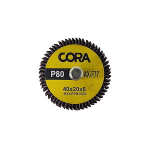 سنباده سر دریل چتری P80 سایز 6*20*40 CORA