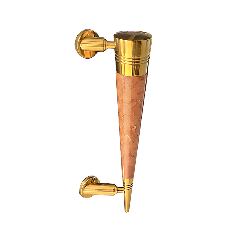 دستگیره حیاطی دو پیچ قرمز طلایی راست 110/05/52/4 (S.A) Crtouch 1*C21