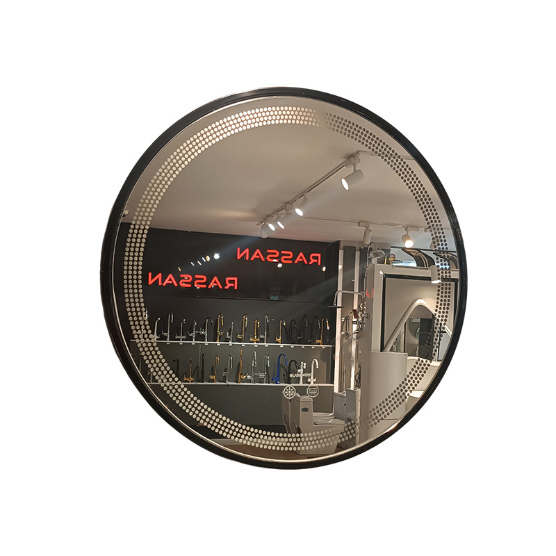 آینه ضد بخار مشکی نور آفتابی سایز 55 گلسموند GLASS MOND مریم11*12