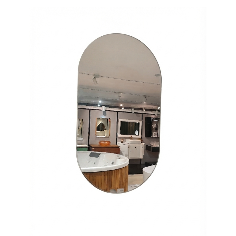 آینه آرایشی کپسولی نور پشت مهتابی سایز 90*60 گلسموند GLASS MOND 
