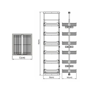 استراکچر سوپر وسط 125-110 مدل 5130 پلاتین PELATIN 12*9شبنم