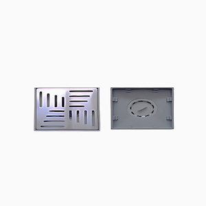 کفشور مشبک 10*10 س.م زیر پلاستیکی استیل مدل راهابان کد CC10-SM ABS  سارانیک SARANIC