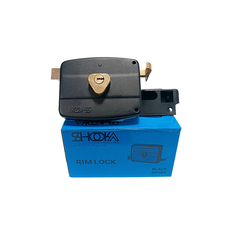 قفل حیاطی کلید کامپیوتری مشکی SH404 شوکا SHOKA 