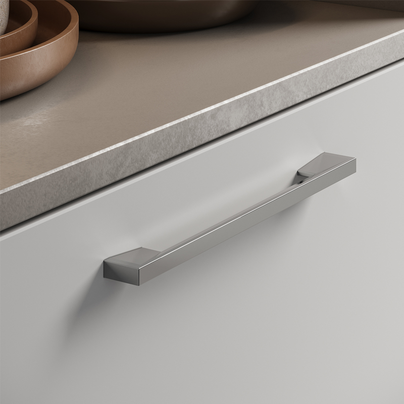 دستگیره کابینتی دو پیچ سیلور سایز 352-320 کد 49 برونتیل BRONTEEL 