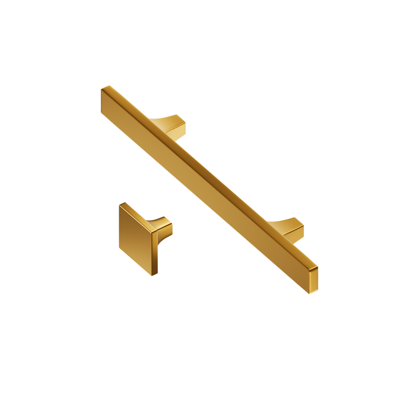 دستگیره کابینتی تک پیچ طلایی مات سایز 001 کد 51 برونتیل BRONTEEL 