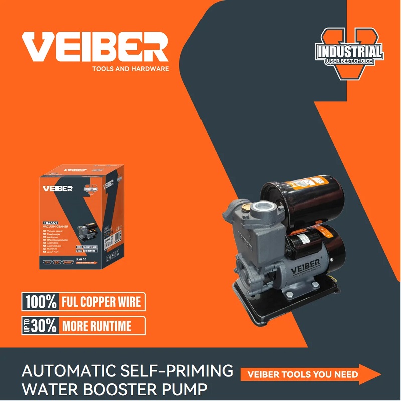 پمپ آب 0/5 اسب 1 اینچ 370 وات مدل 184234 ویبر  VEIBER (وارداتی) 