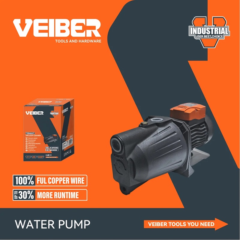 پمپ آب 1 اسب 750 وات 183443 ویبر VEIBER (وارداتی) 