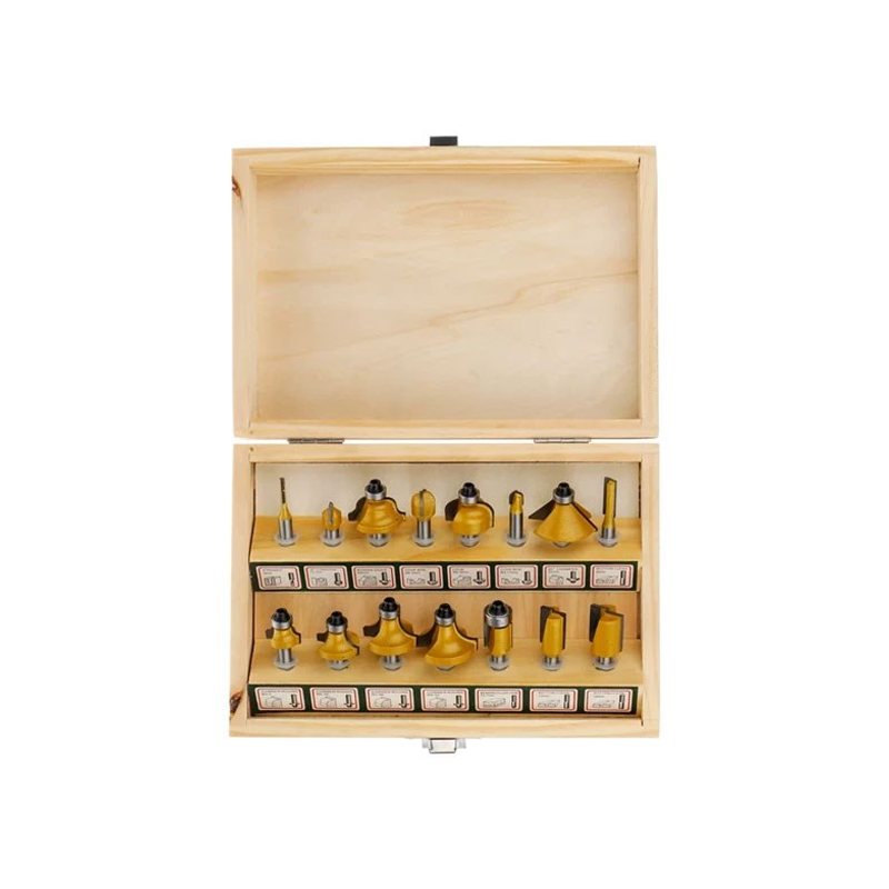 ست تیغ فرز نجاری 15 عددی 6 م م  اتنسی OTENCI LX01/1