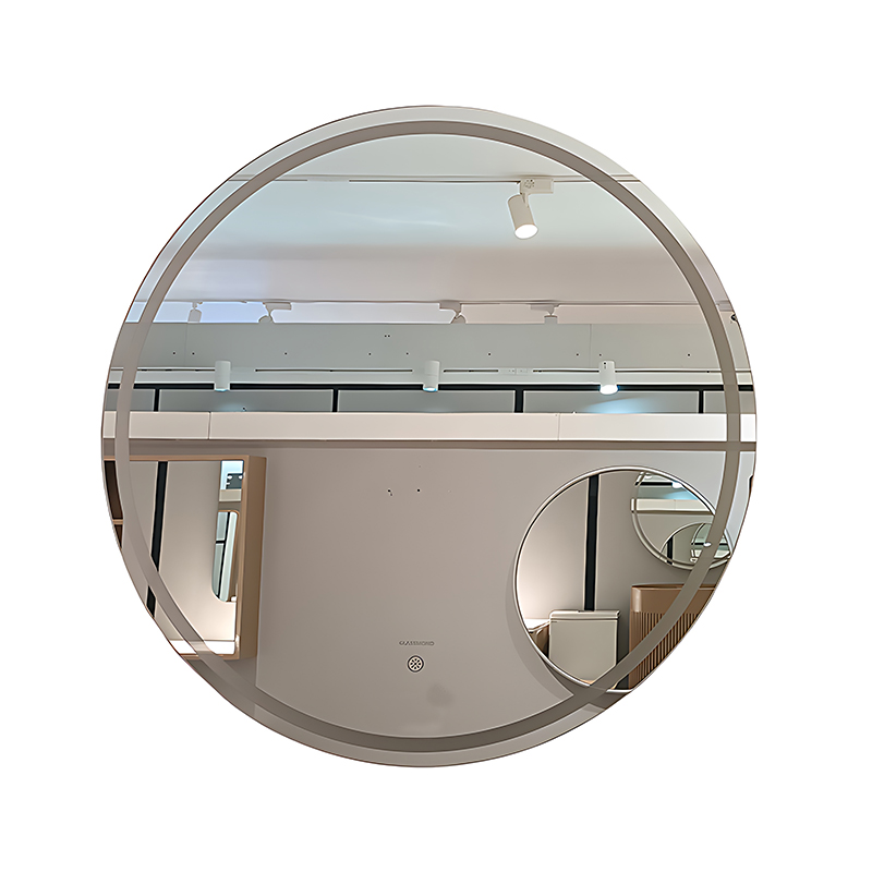 آینه آرایشی دایره بدون قاب خطی نور نچرال سایز 70 (CLBN) گلسموند GLASS MOND مریم7*12