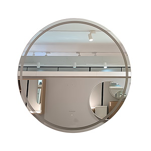آینه آرایشی دایره بدون قاب خطی نور نچرال سایز 70 (CLBN) گلسموند GLASS MOND مریم7*12