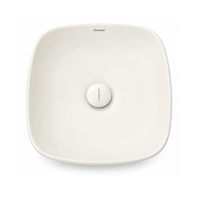سنگ روشویی مربع WHITE کد GB 5110 گرانیسیا GRANISEA 