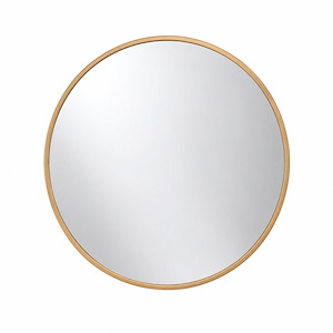 آینه ساده قاب کرم دایره سایز 70 (CM) گلسموند GLASS MOND