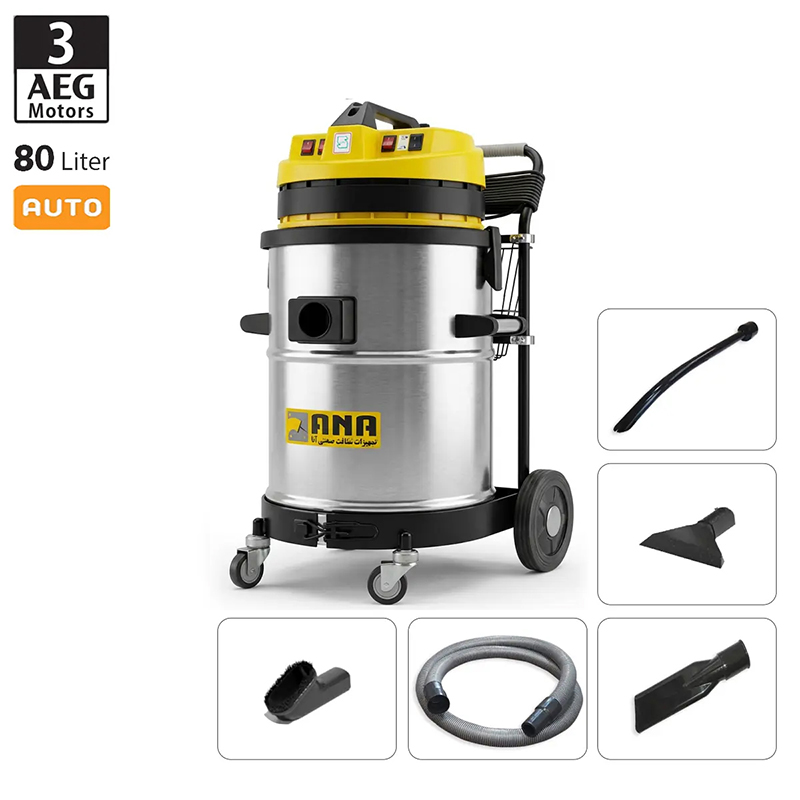 جاروبرقی کارواش سه موتوره آنا مدل Carwash P83WD Eco