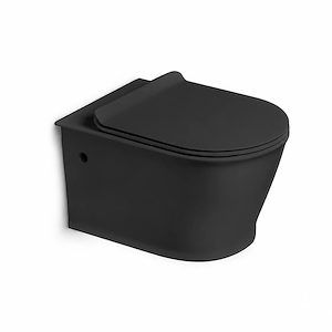 توالت فرنگی وال هنگ مشکی مات مدل B2396-BWT-DA (به سفارش اروپا) مرآس MERASSE