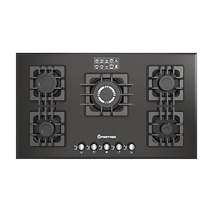 اجاق گاز 5 شعله شیشه ای مشکی مدل G5501 اسپرتیج SPORTAGE