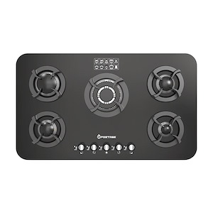 اجاق گاز 5 شعله شیشه ای مشکی مدل G5534 اسپرتیج SPORTAGE