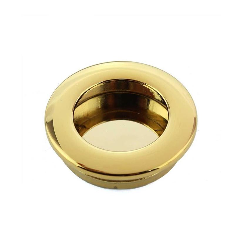 تصویر  دستگیره کابینتی توکار گرد طلایی کد H635-35 اچ تی ان پرایم