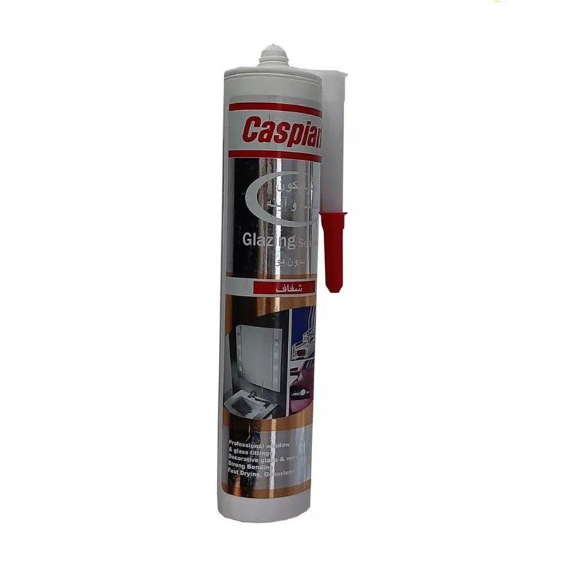 تصویر  چسب آکواریوم 280 گرمی شفاف مخصوص آینه کاسپین CASPIAN