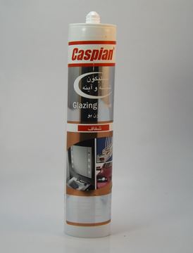 تصویر چسب آکواریوم 280 گرمی شفاف مخصوص آینه کاسپین CASPIAN