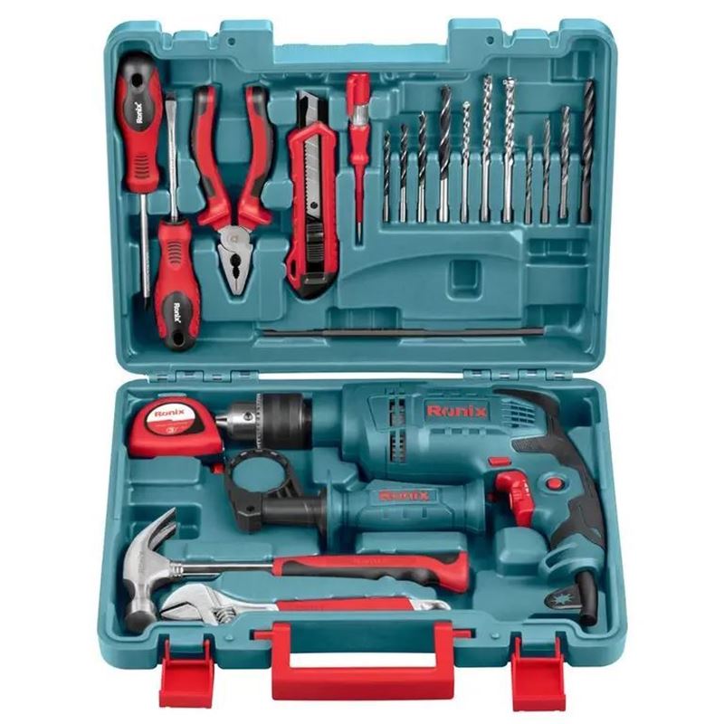 تصویر  کیت کامل دریل و ابزار کد RS-0001 رونیکس RONIX